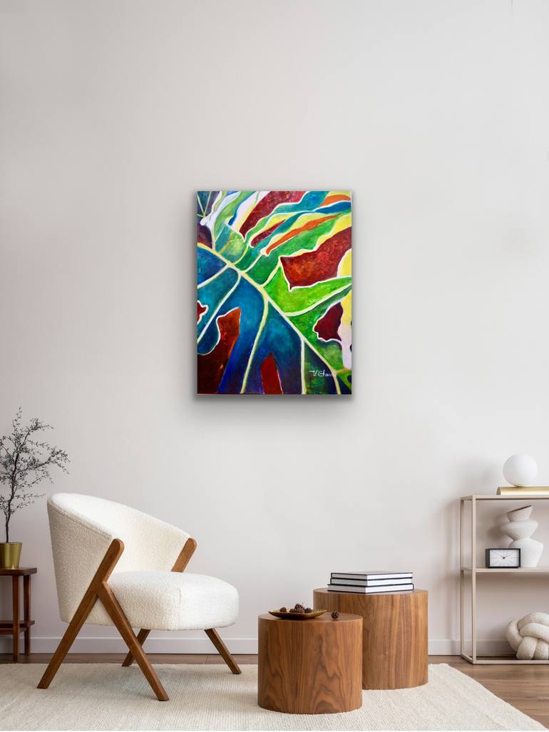 Original Expressionism Botanic Painting by Verónica Chauvet