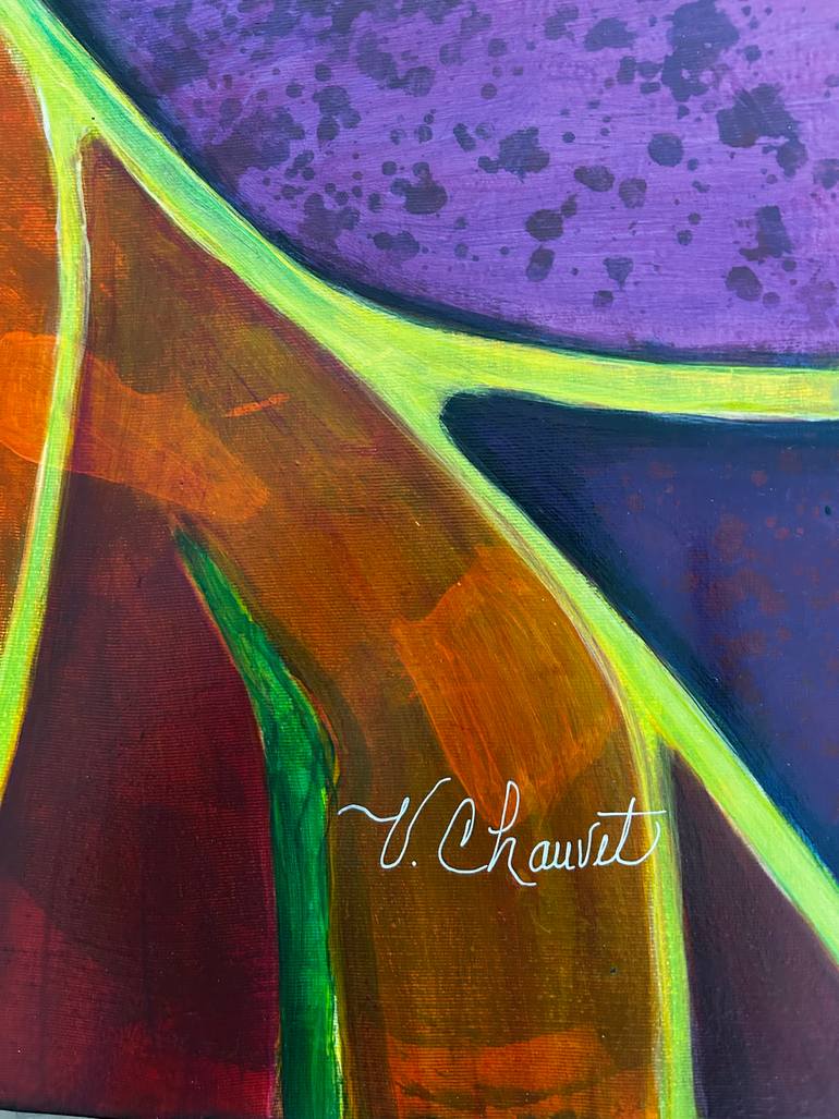 Original Expressionism Botanic Painting by Verónica Chauvet