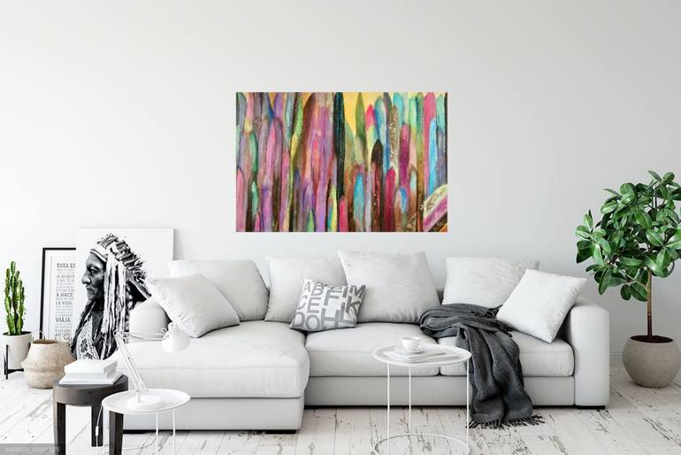 Original Abstract Nature Painting by Verónica Chauvet