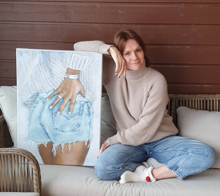Original Women Painting by Olesya Izmaylova