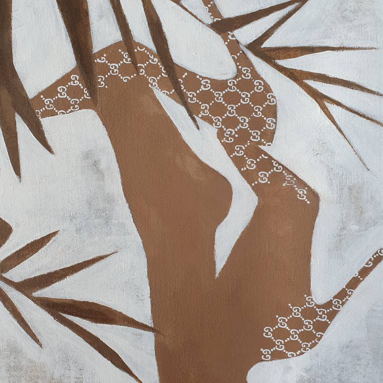 Original Minimalism Erotic Painting by Olesya Izmaylova