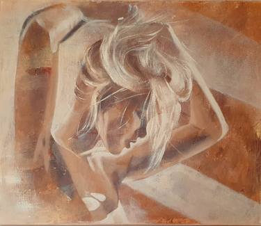 Good morning - beige, naked woman, erotic art, relax thumb
