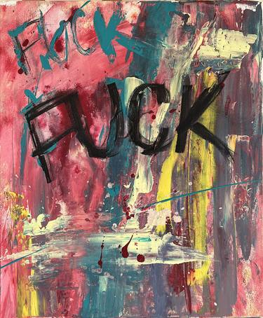 Transformation f*ck - abstract, emotional painting, street art thumb