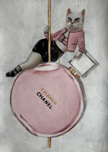 Chanel Chance  Essence -  fashion, girl, perfume, small painting thumb
