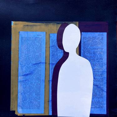Original Abstract Expressionism Abstract Collage by Tanya Fryer