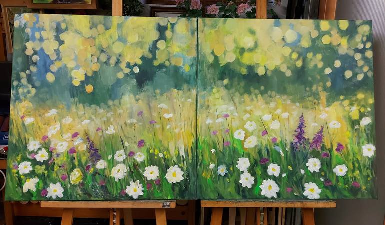 Original Contemporary Floral Painting by Angelika Scheibler