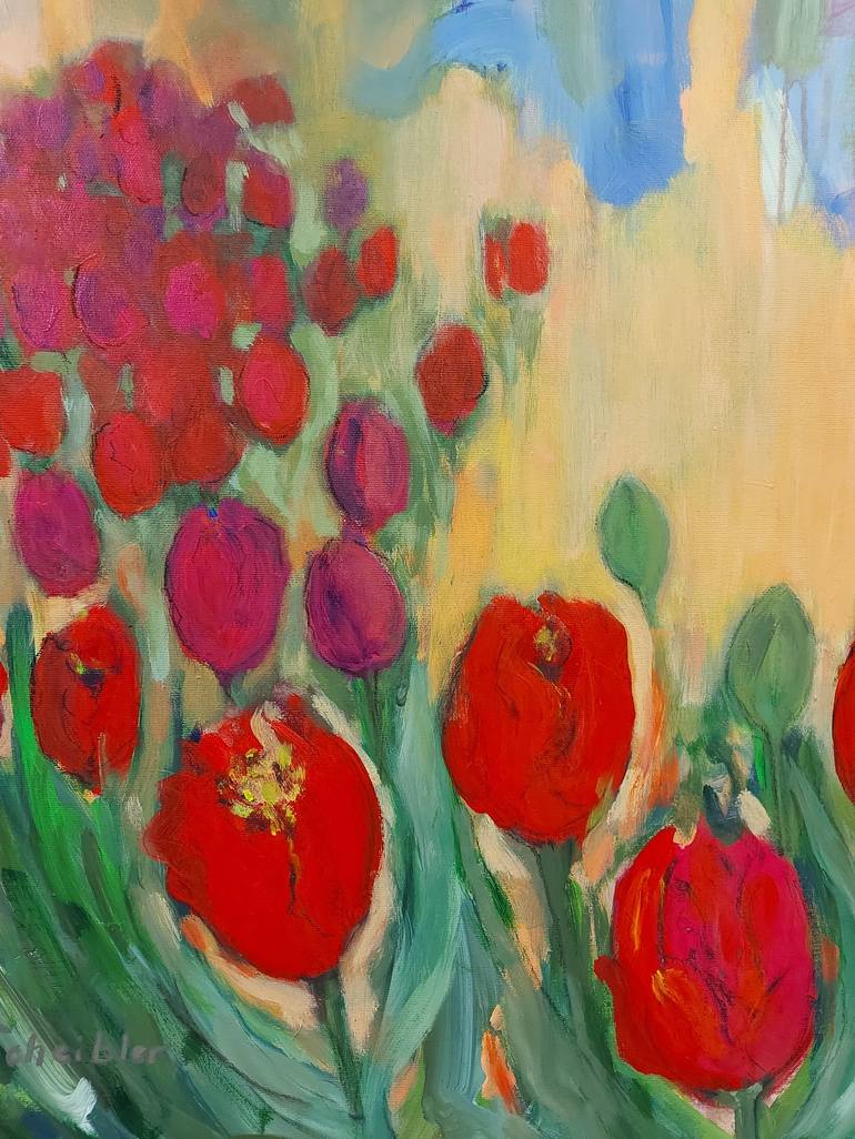 Original Contemporary Floral Painting by Angelika Scheibler