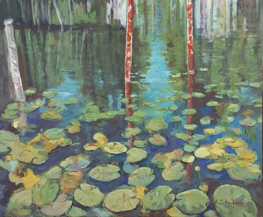 Original Impressionism Landscape Paintings by Angelika Scheibler