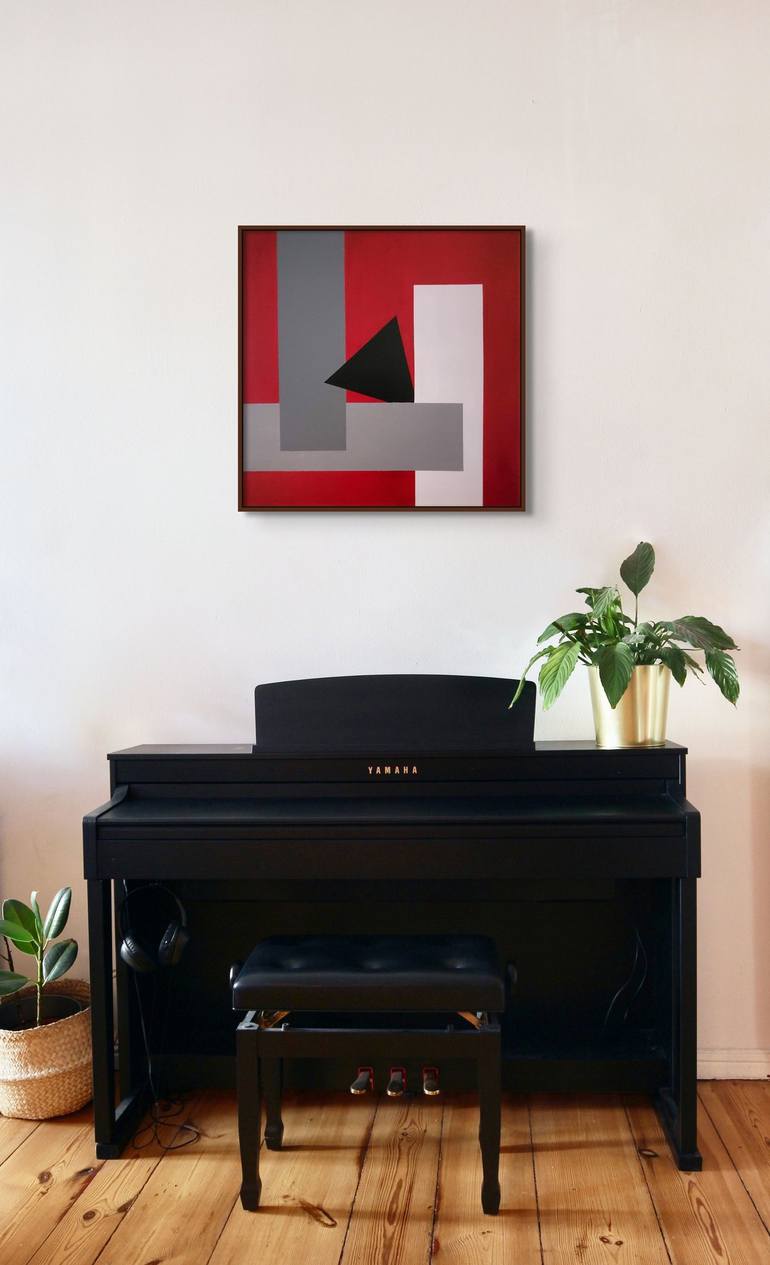 Original Abstract Geometric Painting by Kate Hessling