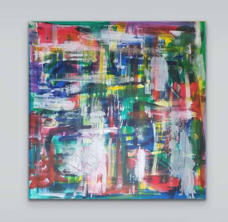 Original Abstract Expressionism Abstract Painting by Kate Hessling