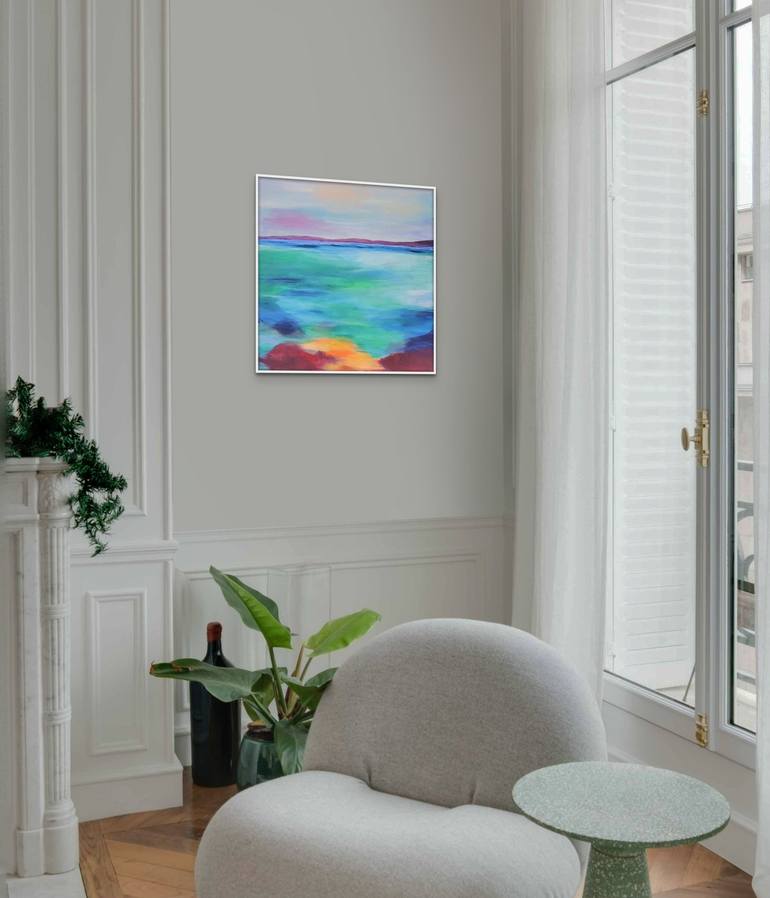 Original Abstract Seascape Painting by Kate Hessling