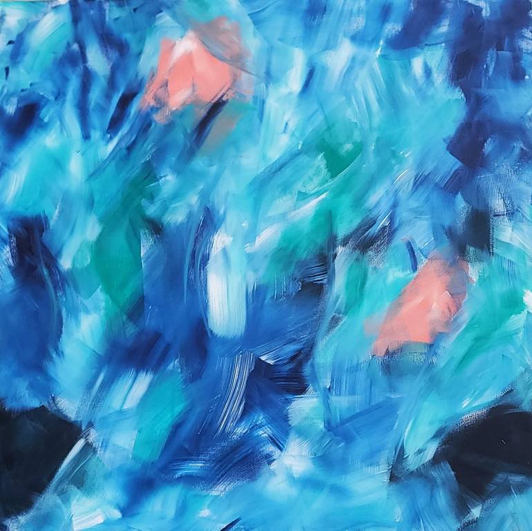 Rhapsody in blue Painting by Kate Hessling