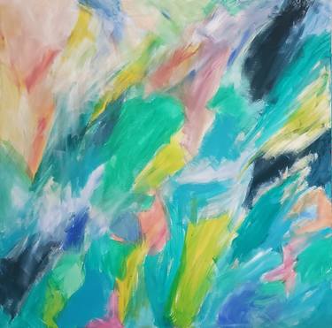 Original Abstract Expressionism Abstract Paintings by Kate Hessling