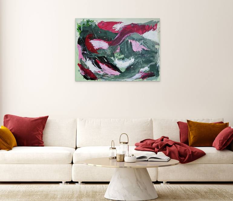 Original Abstract Expressionism Abstract Painting by Kate Hessling