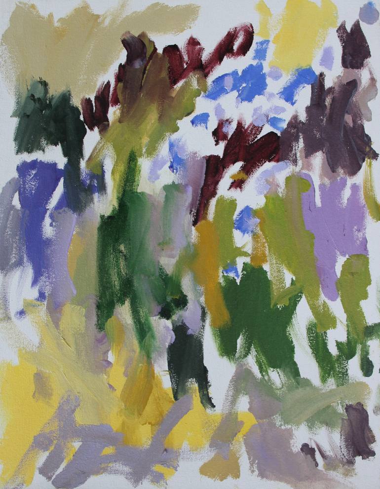 Original Abstract Garden Painting by Shaun Macdavid