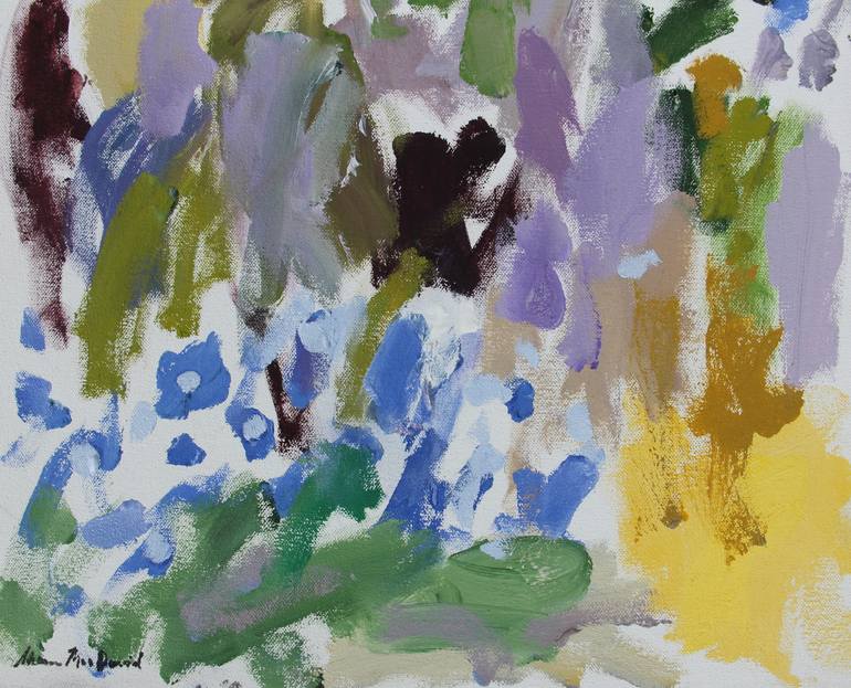 Original Abstract Garden Painting by Shaun Macdavid