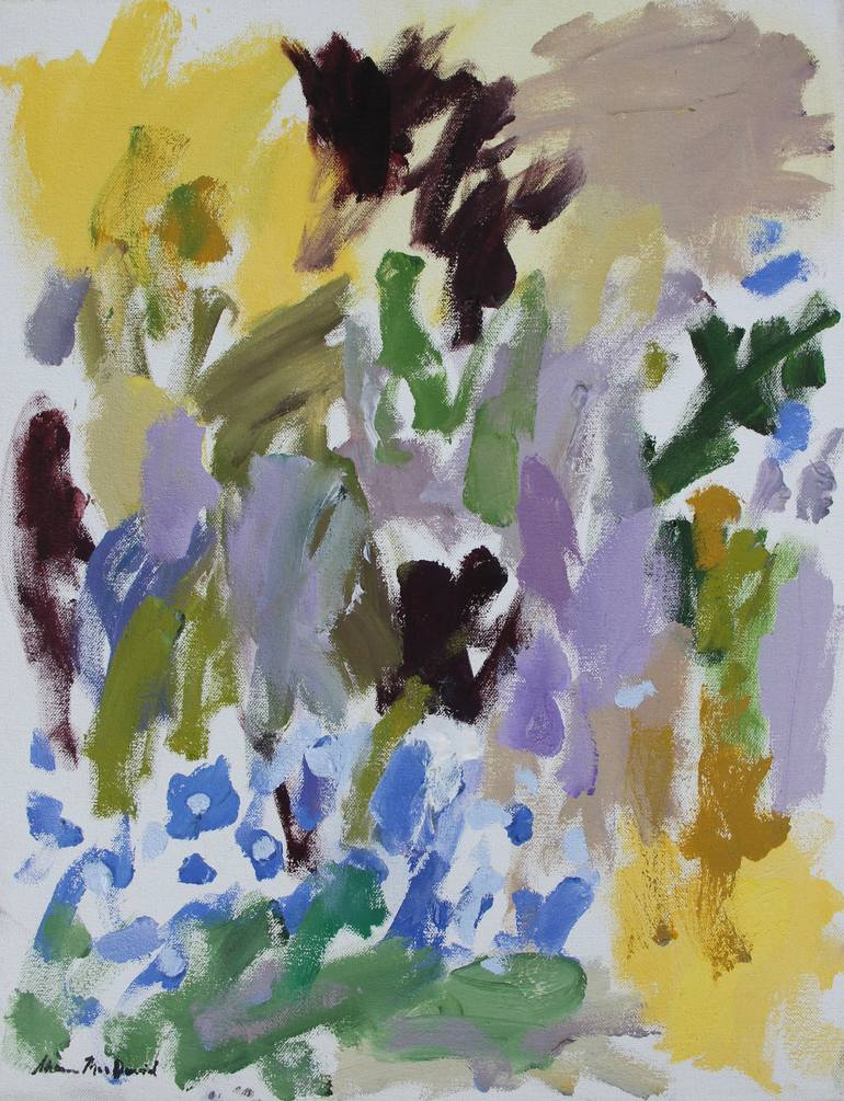 Original Abstract Garden Painting by Shaun Macdavid