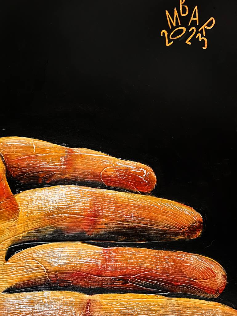 Original Conceptual Men Painting by Mikhail Baranovskiy