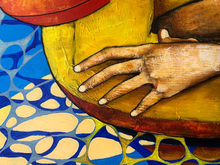 Original Conceptual Men Painting by Mikhail Baranovskiy