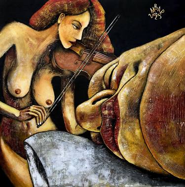 Original Conceptual Nude Paintings by Mikhail Baranovskiy
