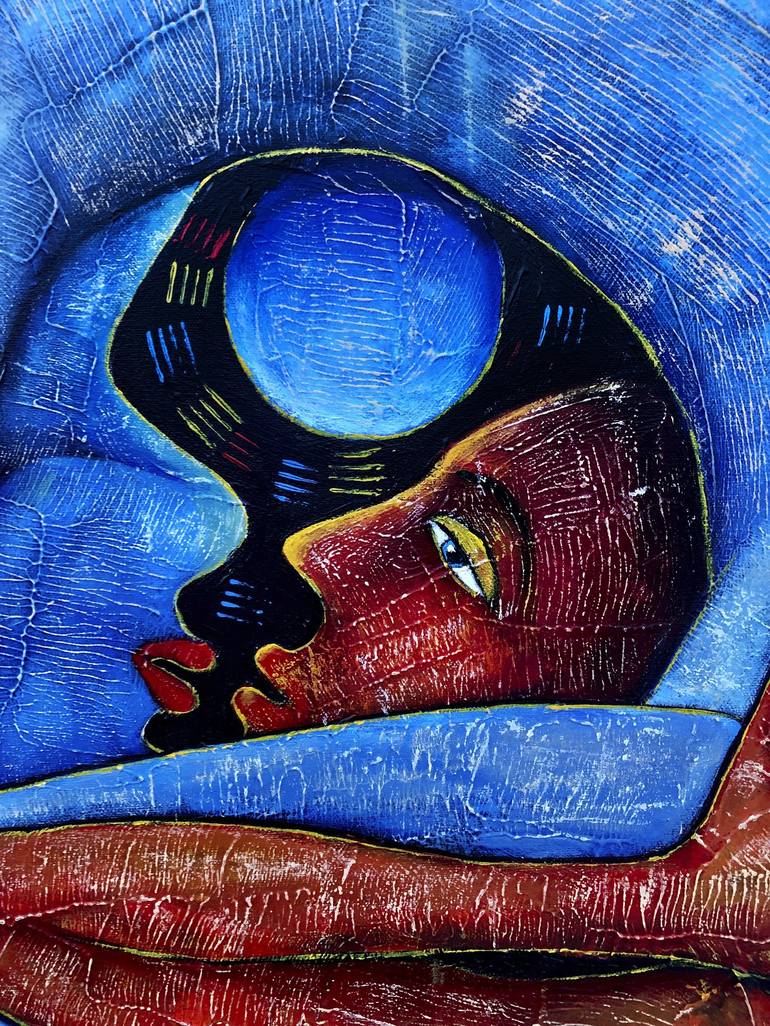 Original Conceptual Love Painting by Mikhail Baranovskiy