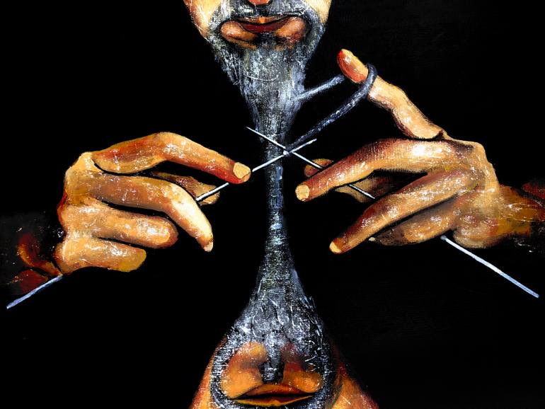 Original Abstract Fantasy Painting by Mikhail Baranovskiy