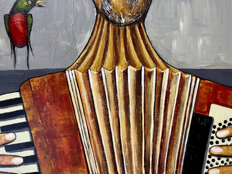 Original Art Deco Music Painting by Mikhail Baranovskiy