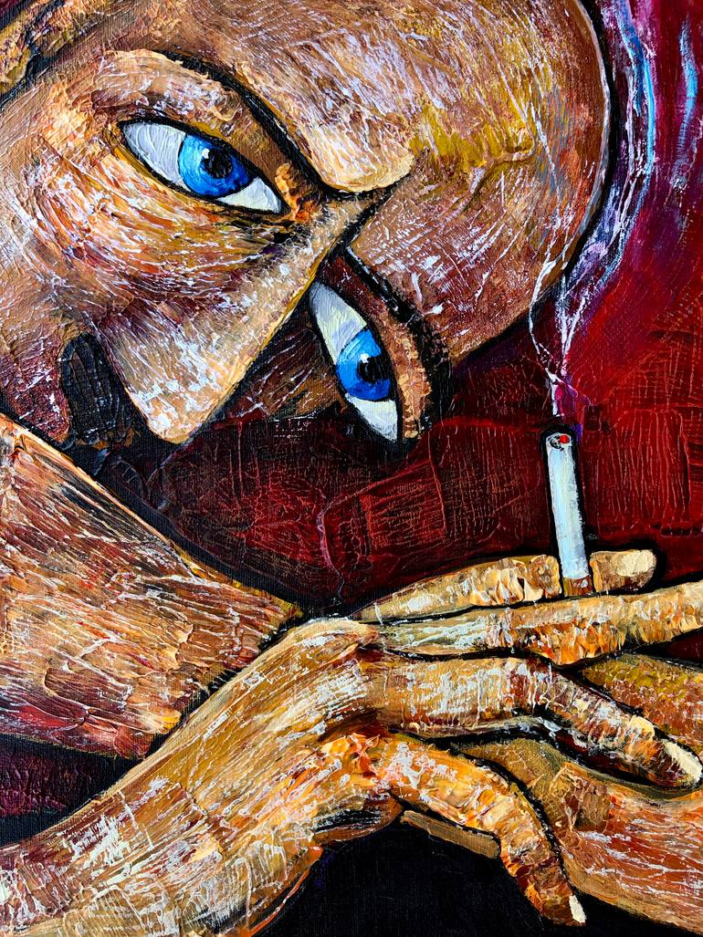 Original Conceptual Men Painting by Mikhail Baranovskiy