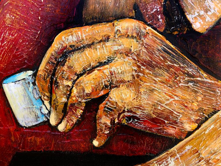 Original Conceptual Men Painting by Mikhail Baranovskiy