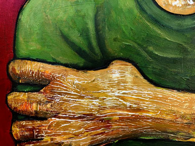 Original Conceptual Men Painting by Mikhail Baranovskiy