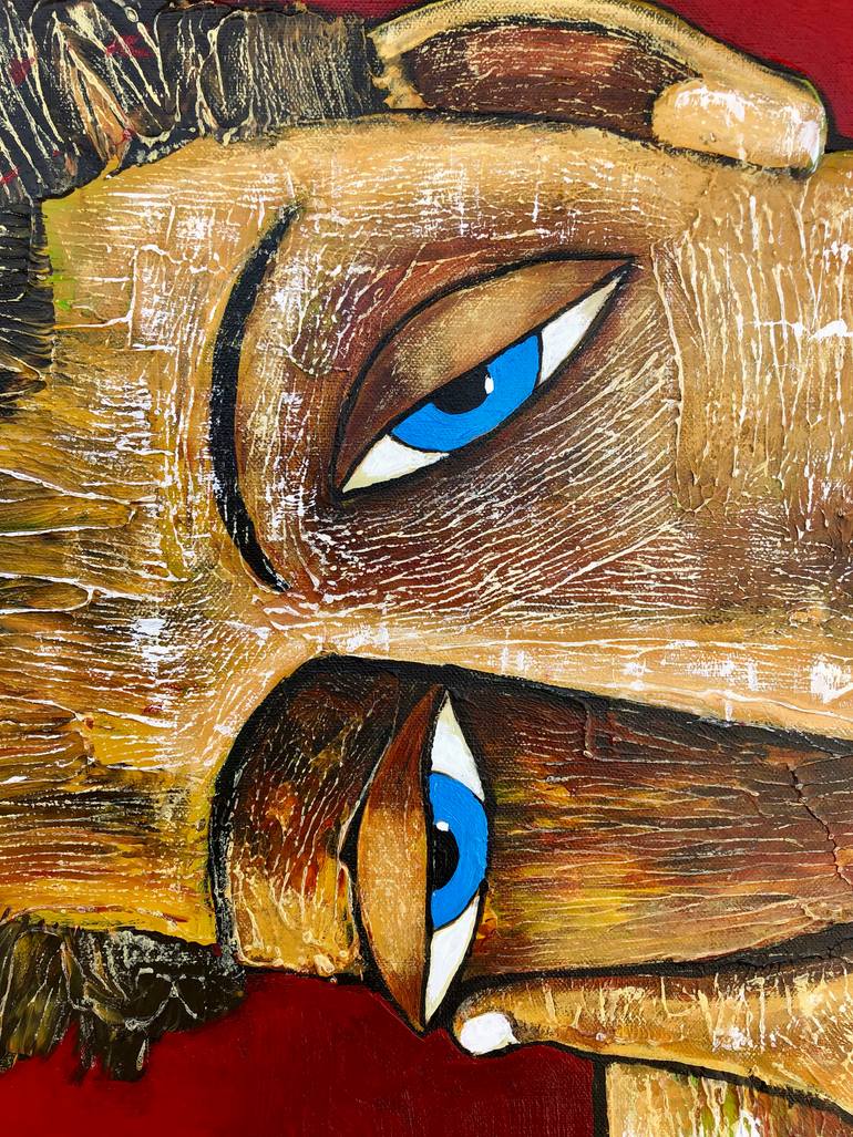 Original Conceptual Men Painting by Mikhail Baranovskiy