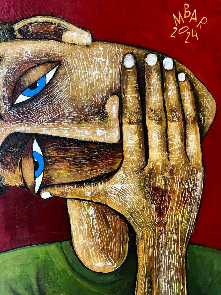Original Conceptual Men Painting by Mikhail Baranovskiy