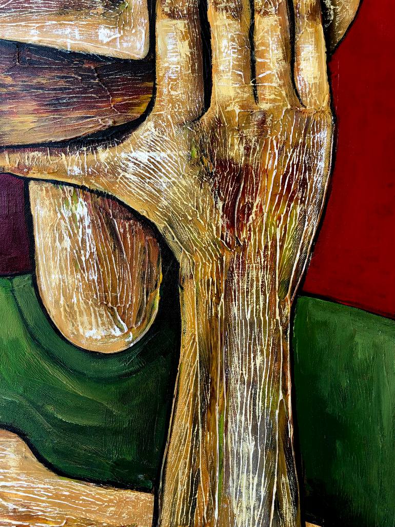 Original Conceptual Men Painting by Mikhail Baranovskiy