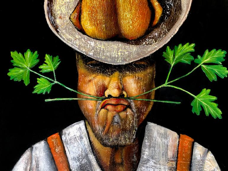 Original Expressionism People Painting by Mikhail Baranovskiy