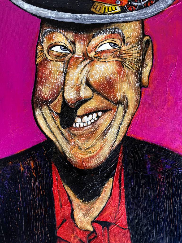 Original Expressionism People Painting by Mikhail Baranovskiy