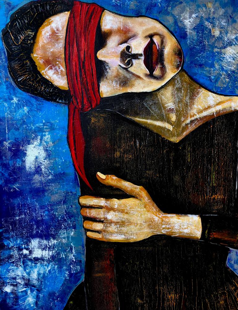 Original Expressionism Love Painting by Mikhail Baranovskiy