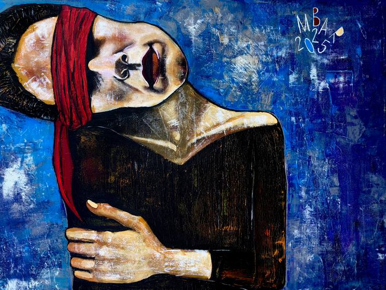 Original Expressionism Love Painting by Mikhail Baranovskiy