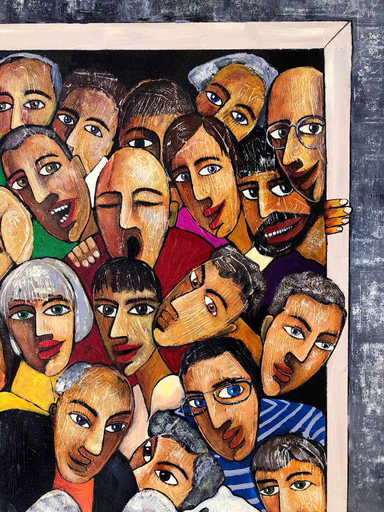 Original Conceptual People Painting by Mikhail Baranovskiy