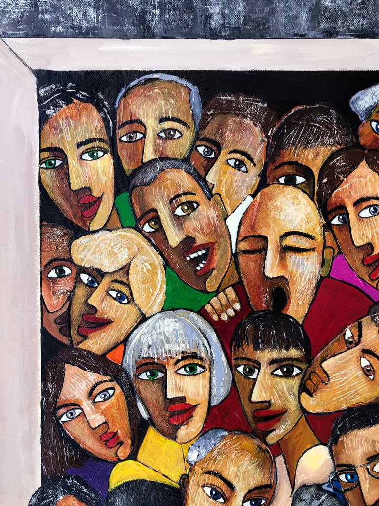 Original Conceptual People Painting by Mikhail Baranovskiy