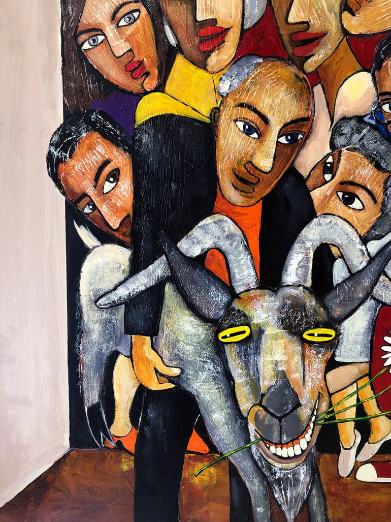 Original Conceptual People Painting by Mikhail Baranovskiy