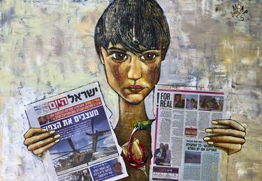 Original Expressionism Politics Painting by Mikhail Baranovskiy