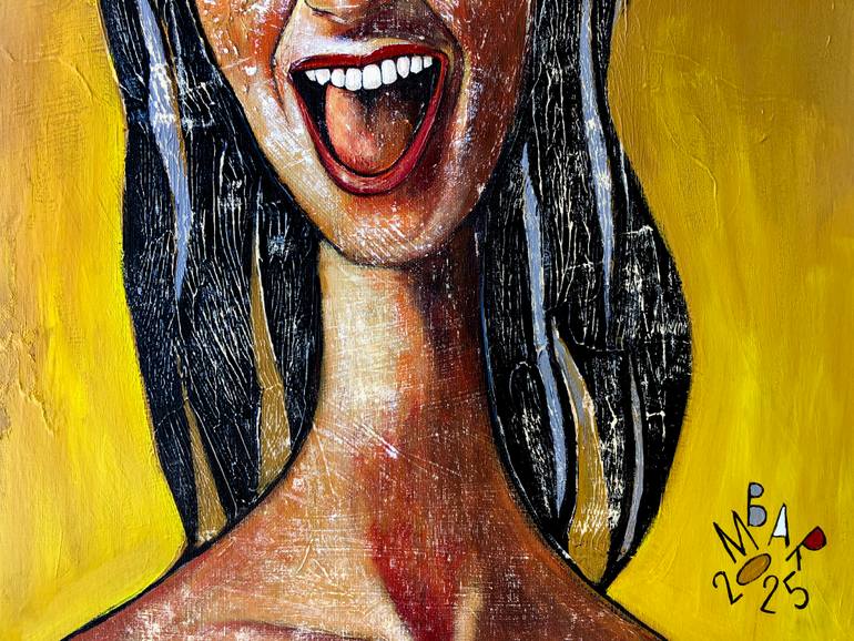 Original Expressionism People Painting by Mikhail Baranovskiy