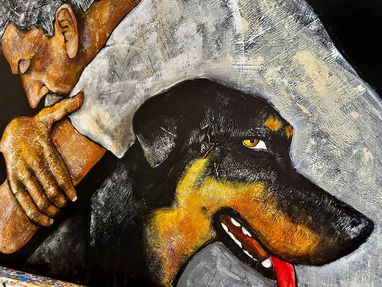 Original Abstract Expressionism Animal Painting by Mikhail Baranovskiy