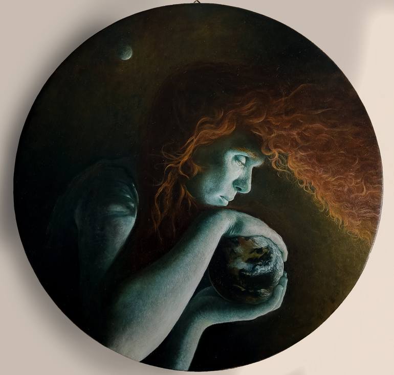Original Contemporary Classical mythology Painting by Enrico Giulia