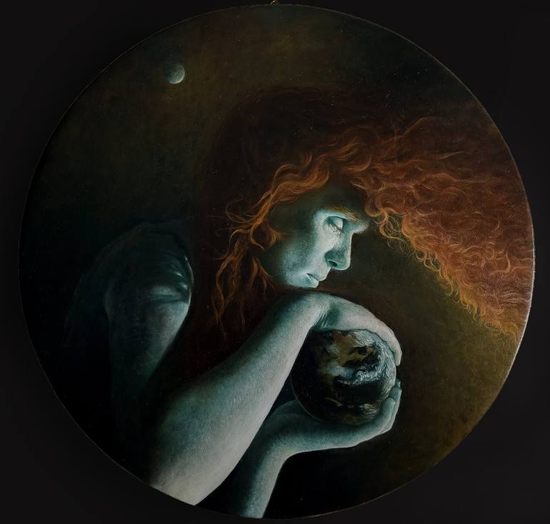 Original Contemporary Classical mythology Painting by Enrico Giulia