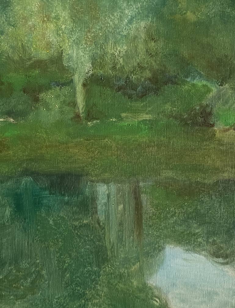 Original Impressionism Nature Painting by Enrico Giulia