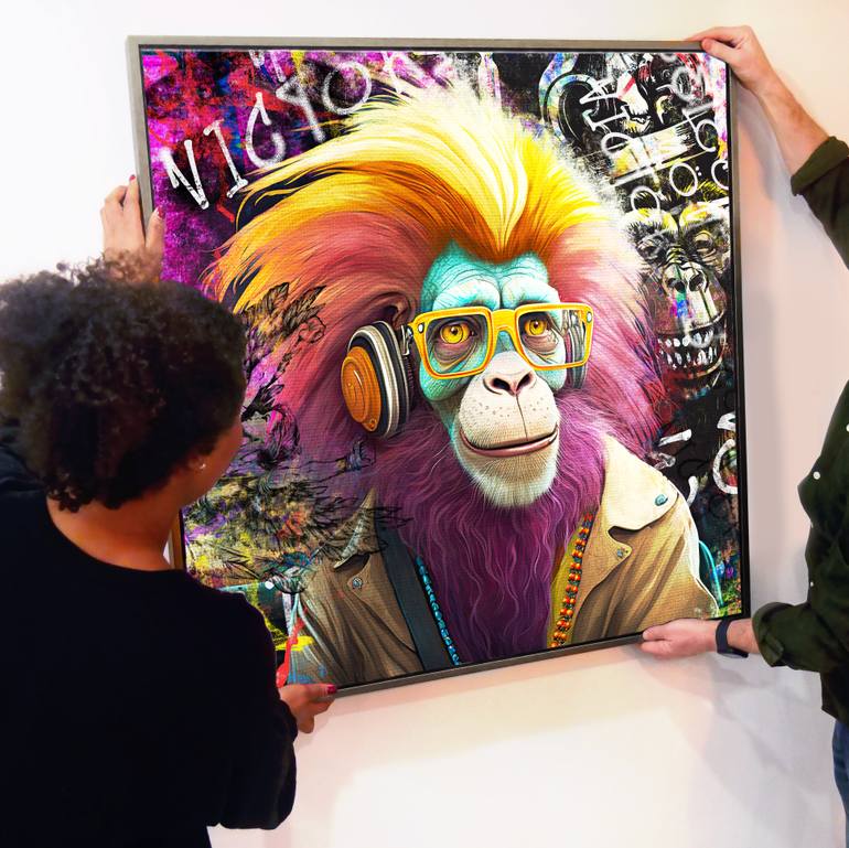 Original Contemporary Graffiti Digital by Harry Hit Art