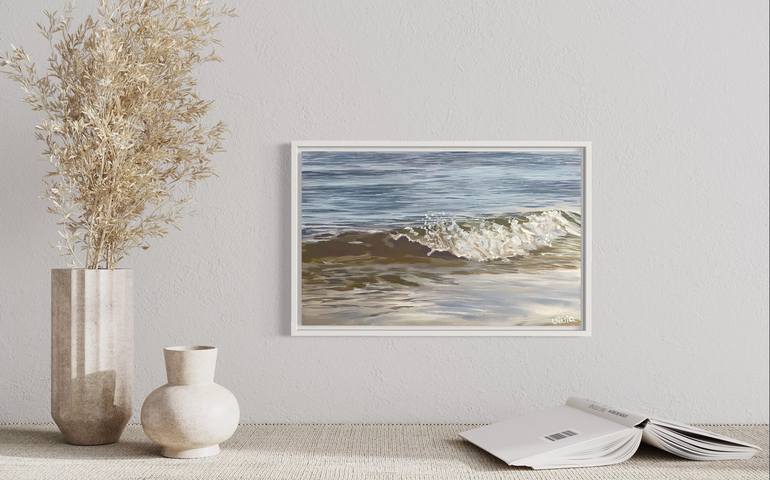 Original Contemporary Seascape Painting by Vivia Wisperwind