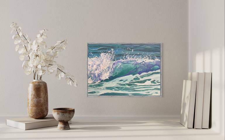 Original Contemporary Seascape Painting by Vivia Wisperwind