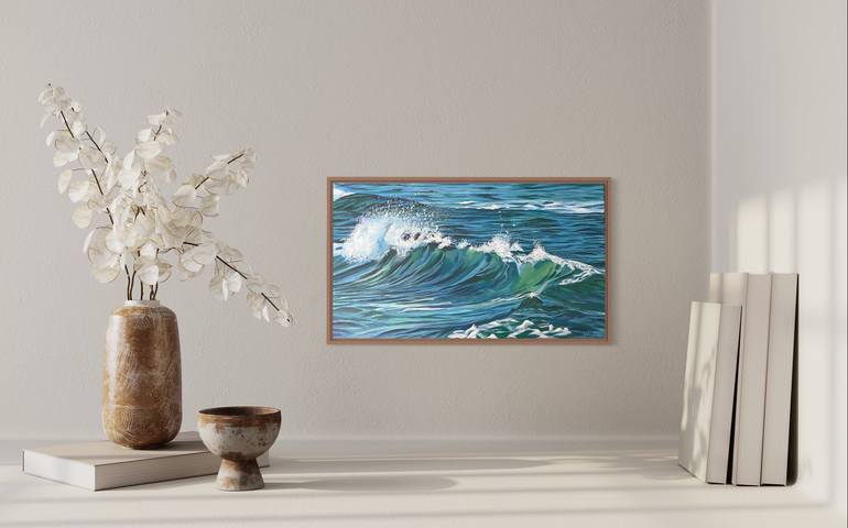 Original Contemporary Seascape Painting by Vivia Wisperwind